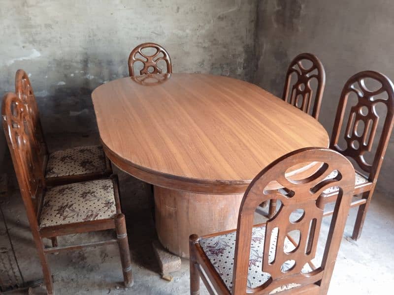 Dinning table with 6 chairs 2