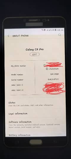 Samsung C9 pro 6/64 12000 0