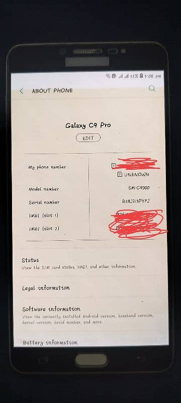 Samsung C9 pro 6/64 12000 0