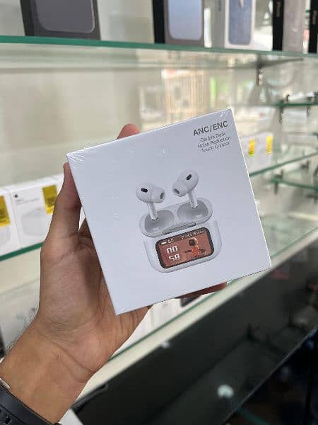 Airpods Pro 2nd Generation , Airpods Pro Display ANC , Black Airpords 0