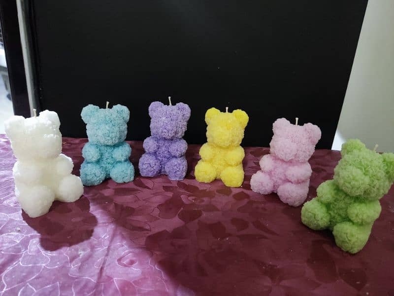 beautiful bear candles 0