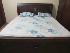 Double Bed with Mattress plus 3 Door Cupboard