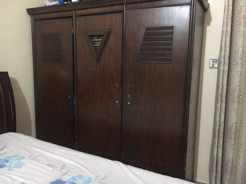 Double Bed with Mattress plus 3 Door Cupboard 8