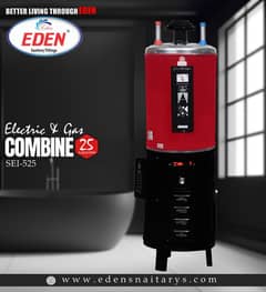 EDEN ELECTRIC AND GAS COMBINE WATER HEATER 80 LITERS(25 GALLONS)