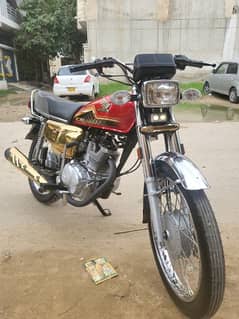 cg 125 gold edition 2024 k 4th month ki bike h 1st owner 0