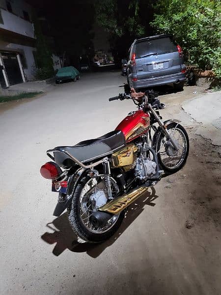 cg 125 gold edition 2024 k 4th month ki bike h 1st owner 2