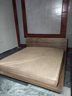 habitt Platform Imported Bed with Side Tables