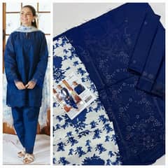 *Zarashah Jahan | 3pc Dhanak | Luxury Category | Winter 24