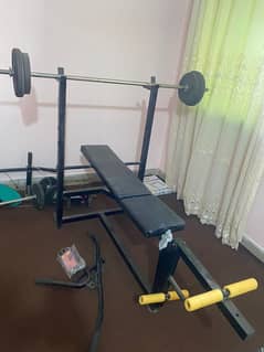 Gym Equipments, Dumbbells, Bench Press