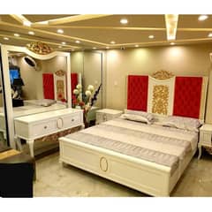 king size . single bed . double bed dressing set side table. . . . . .