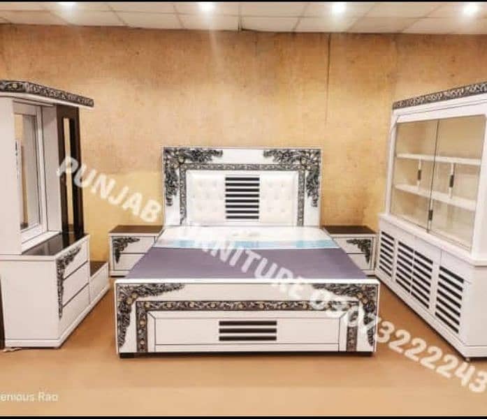 king size . single bed . double bed dressing set side table. . . . . . 17