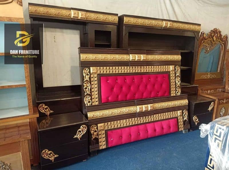 king size . single bed . double bed dressing set side table. . . . . . 19