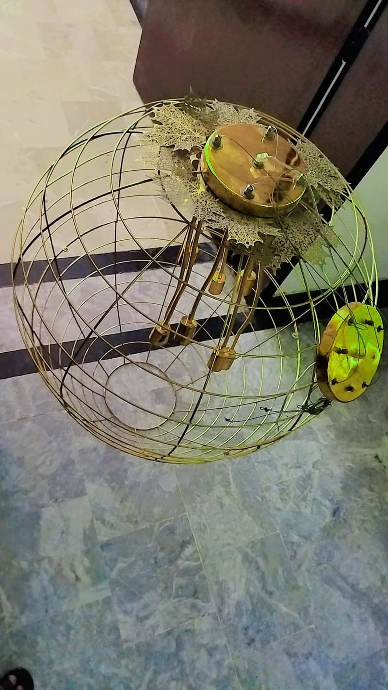 chandelier globe / decoration roof globe / golden fanoos for sale 3