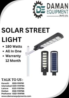 SOLAR STREET LIGHT 180 WATTS