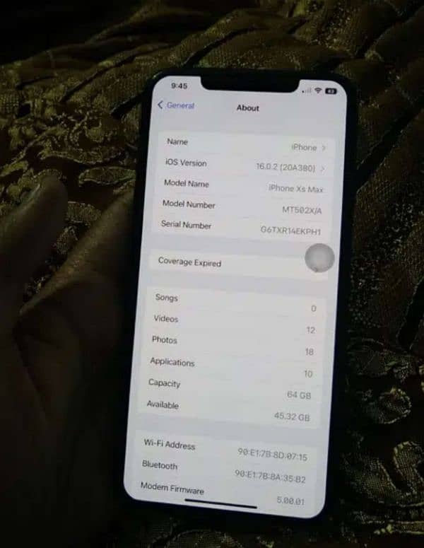 Iphone XS Max PTA approved 0