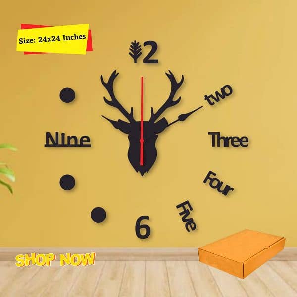 High Quality wooden wall clock For Living Room Home Decor 1