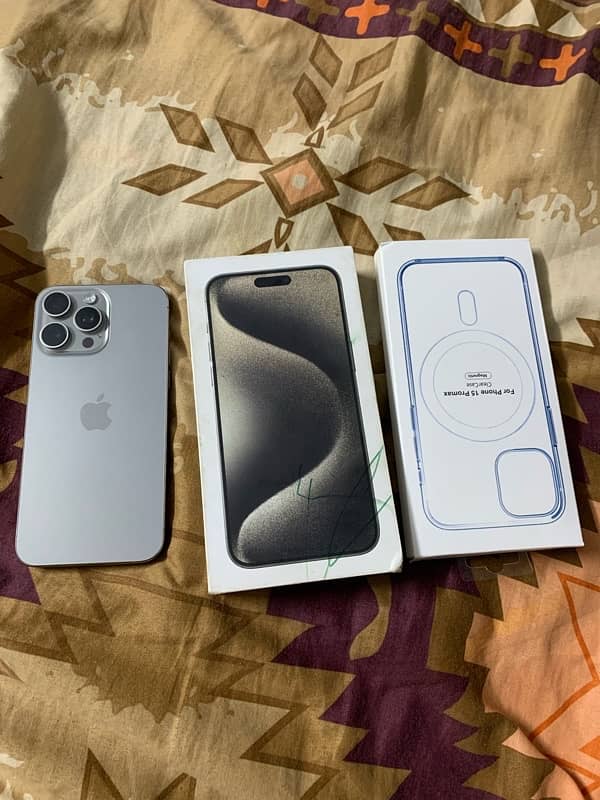 IPHONE 15 PRO MAX NATURAL TITANIUM 256GB JV WITH BOX 0