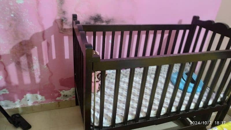 Pure wood Baby cot for sale 1