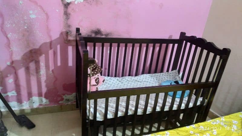 Pure wood Baby cot for sale 2