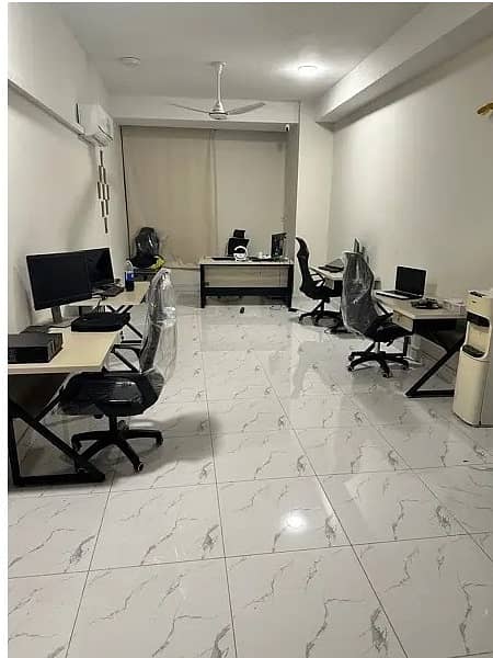 Fully Furnished Area 500 Square Feet Office Available For Rent Real Pictures in Gulberg 3 Lahore 4