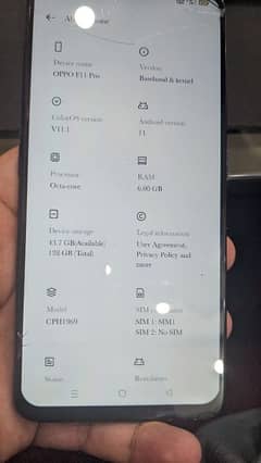 Oppo F11 pro 6/128 PTA approved