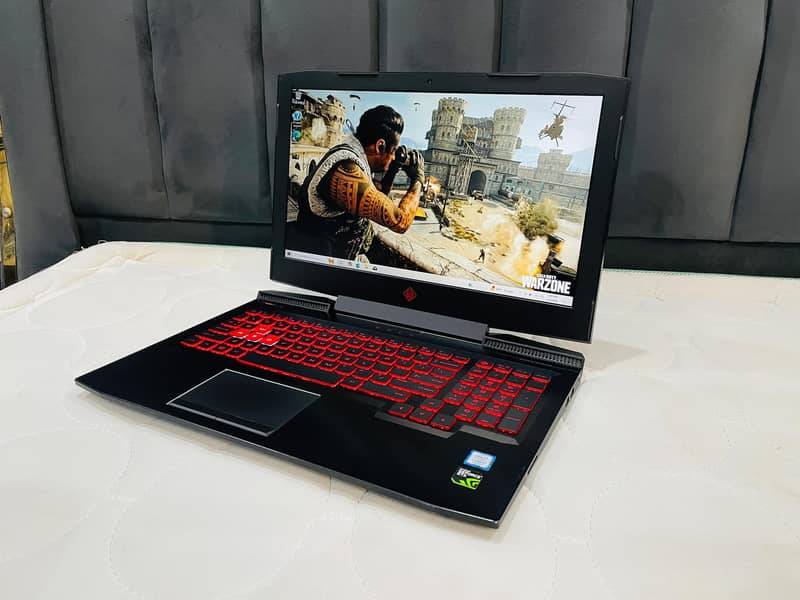 Hp Oman i7 Nvidia 1050Ti 4GB IPS LED 16GB RAM 256GB SSD NVMe +1TB HDD 5