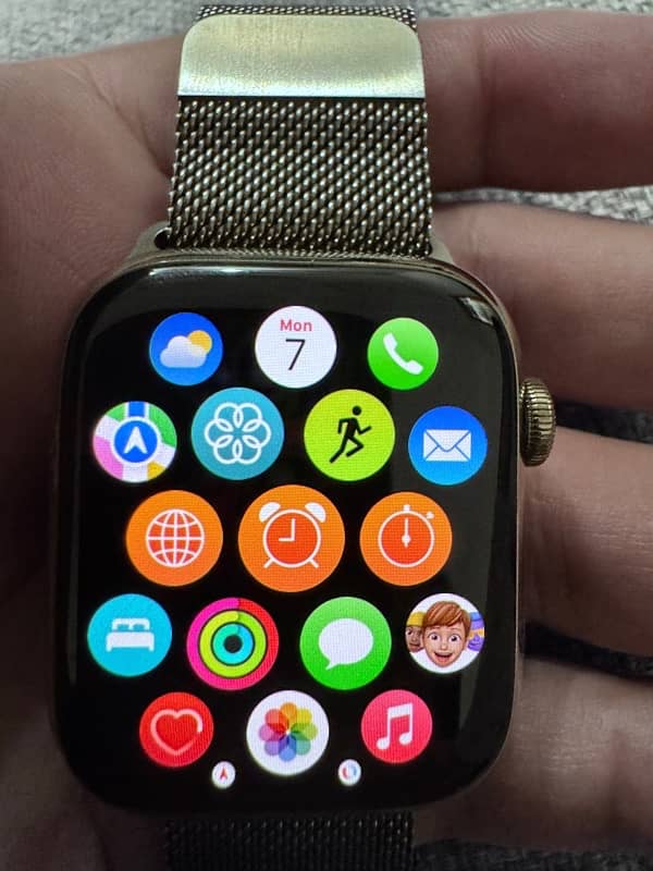 Apple watch series 7 stainless steel 45mm golden 5