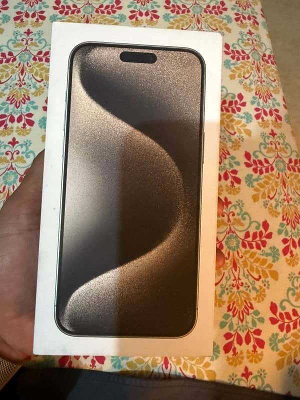 iPhone 15 pro max natural titanium256 gb pta approved 10 by 10 9