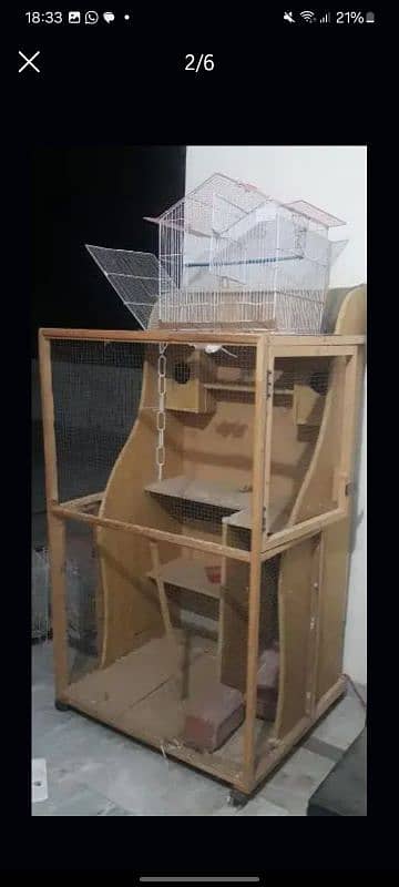 Moveable cage for birds & hens 1