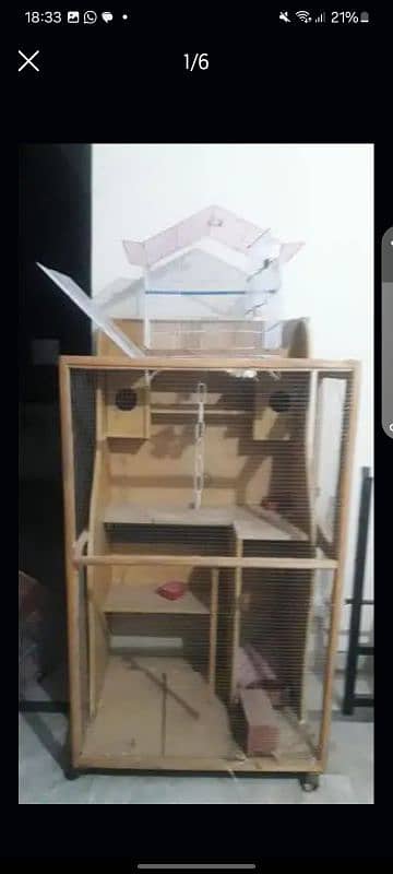 Moveable cage for birds & hens 2