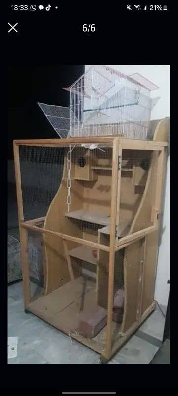 Moveable cage for birds & hens 3