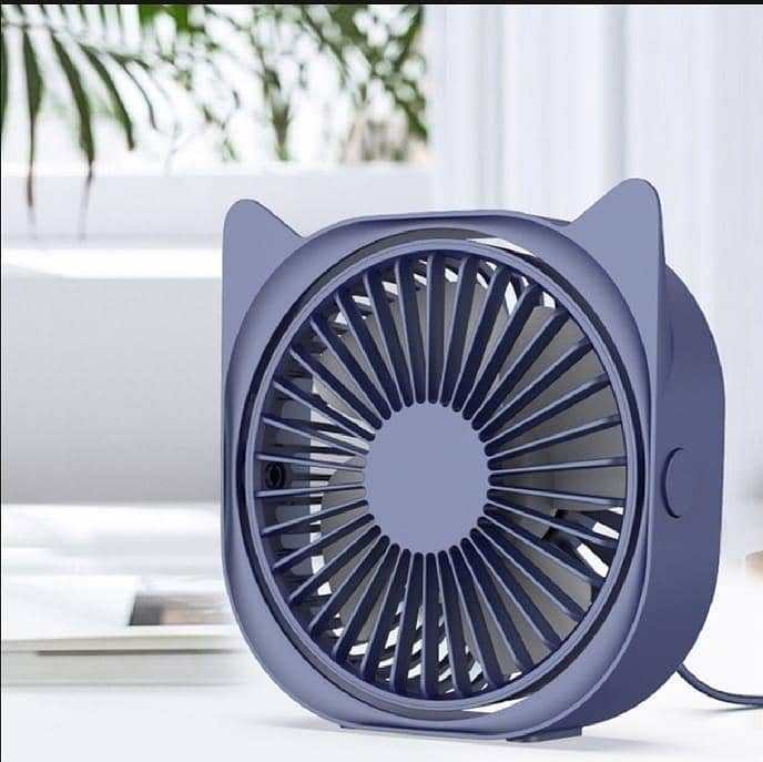 Mini Cat Ear Design Desk Fan 0