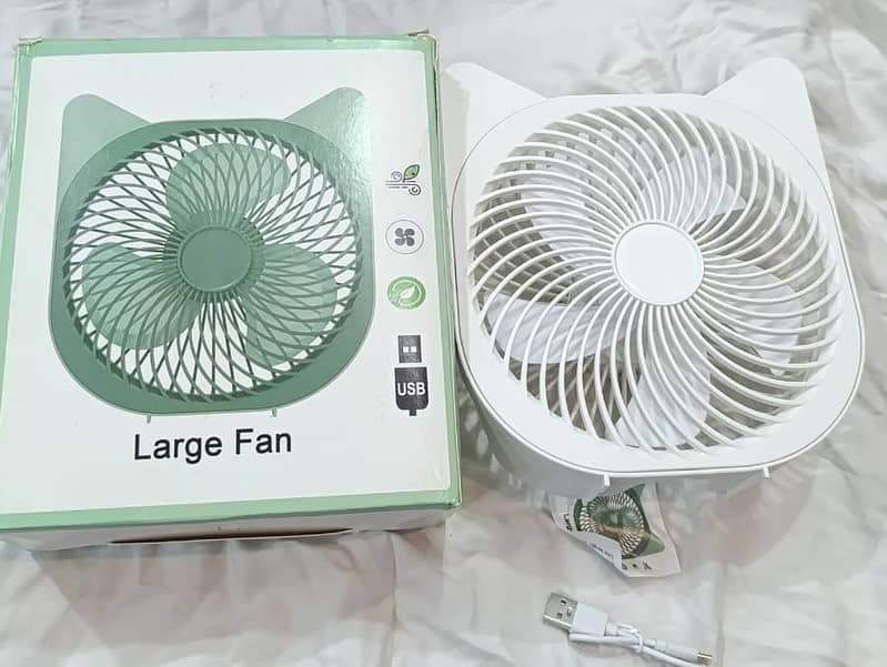 Mini Cat Ear Design Desk Fan 4