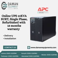 APC UPS 10KVA SURT, Single Phase, Refurbished