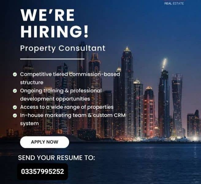 Looking for Real Estate female candidate for Dubai 0