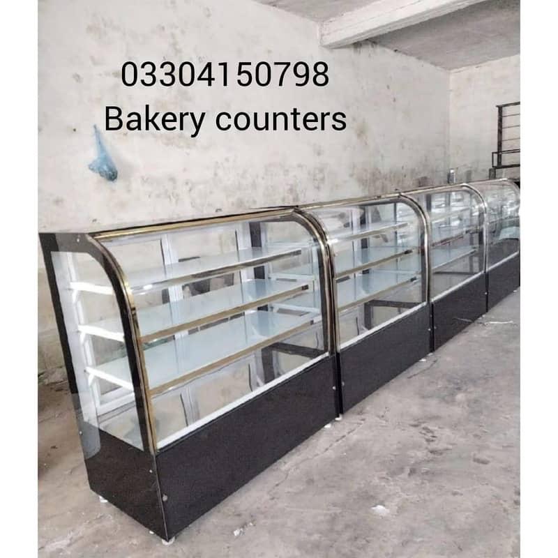 Counter New Bakery Counter Glass Counter Bakery Show Case 17