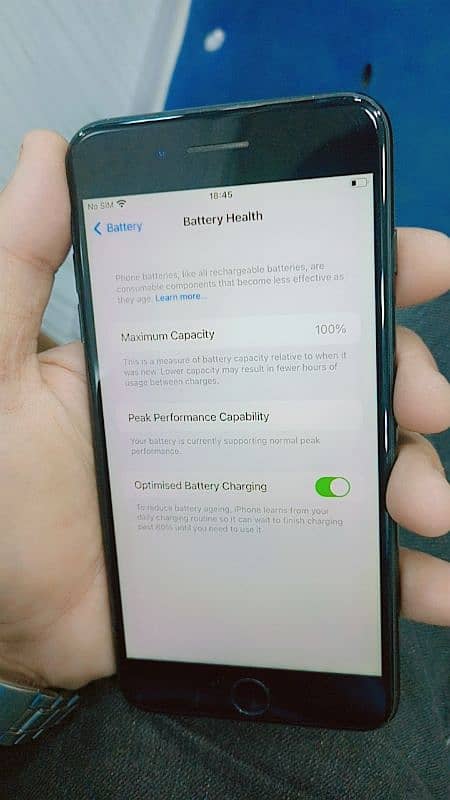 iPhone 7 plus  PTA approve 128gb fingerprint all okay good condition 5