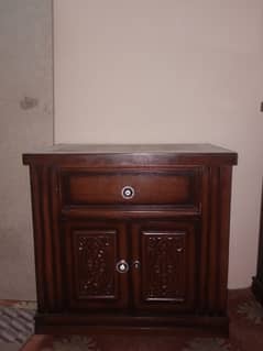 Double Bed  and side table with Dressing Table