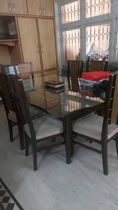 6 Chairs with Large Dining Table