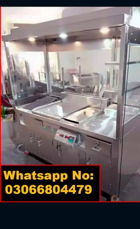 Shawarma & Fast Food Counter - Food Cart- Food Display Counter- Stoves 5