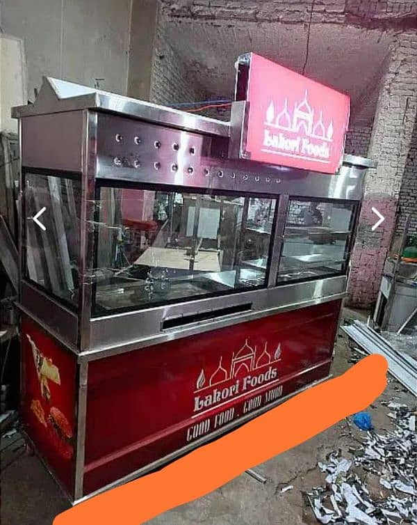 Shawarma & Fast Food Counter - Food Cart- Food Display Counter- Stoves 7