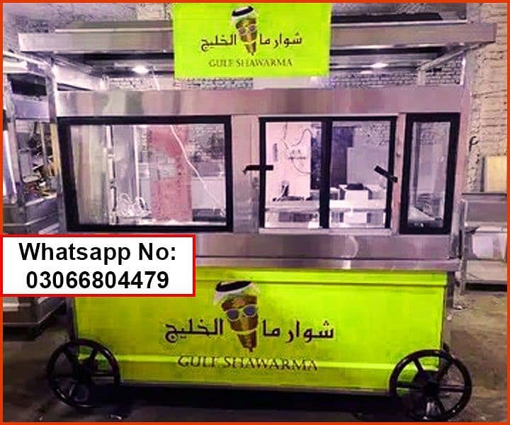 Shawarma & Fast Food Counter - Food Cart- Food Display Counter- Stoves 9