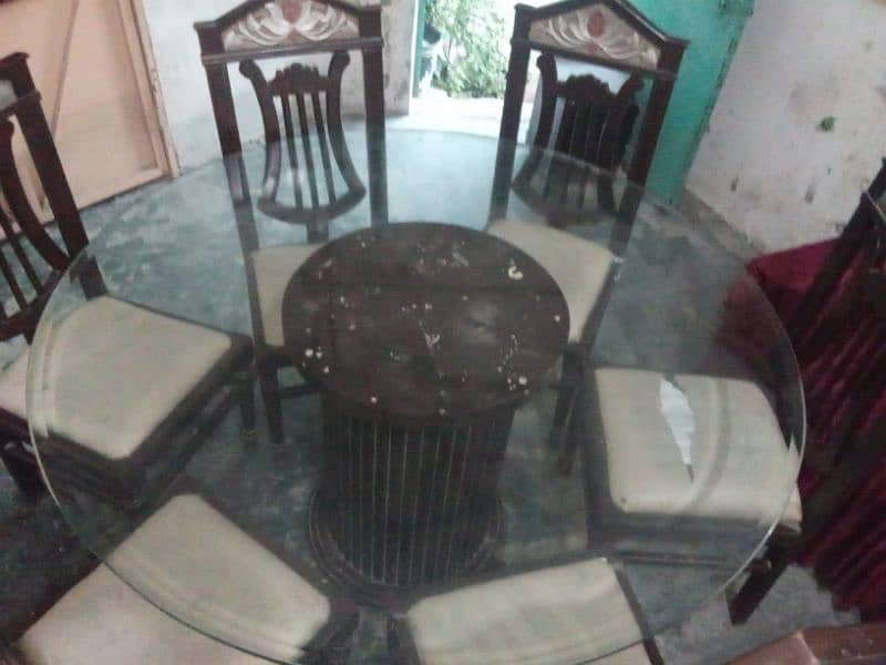 one Dining and six chairs 1