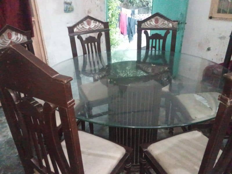 one Dining and six chairs 2