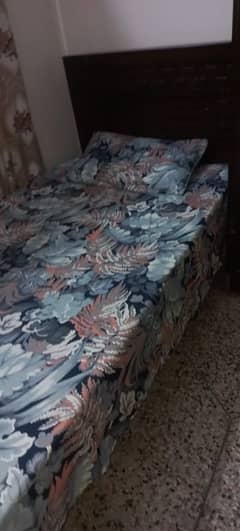 single bed with metres used