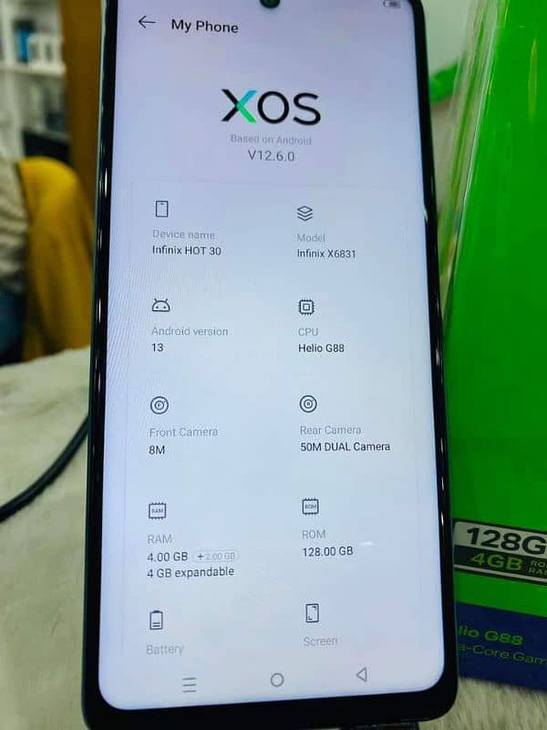 infinix Hot 30 4/128 GB 03240537819 my WhatsApp number 1