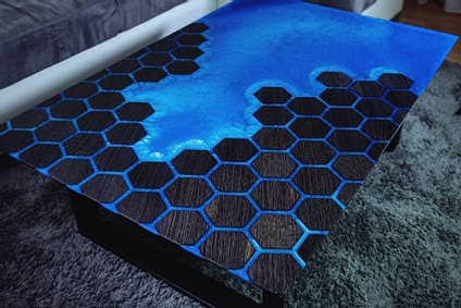 Hexagon Resin Table for Sale 0