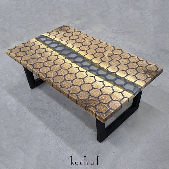 Hexagon Resin Table for Sale 3