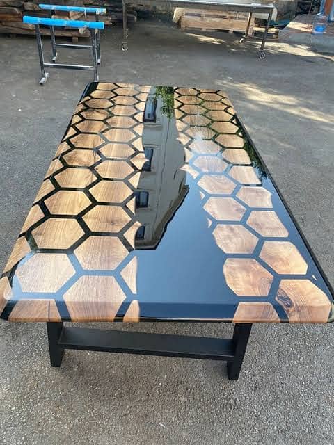 Hexagon Resin Table for Sale 5