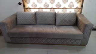 Sofa set / 3 seater sofa set / velvet stuffed sofa